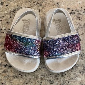 Toddler sparkle slides/sandals